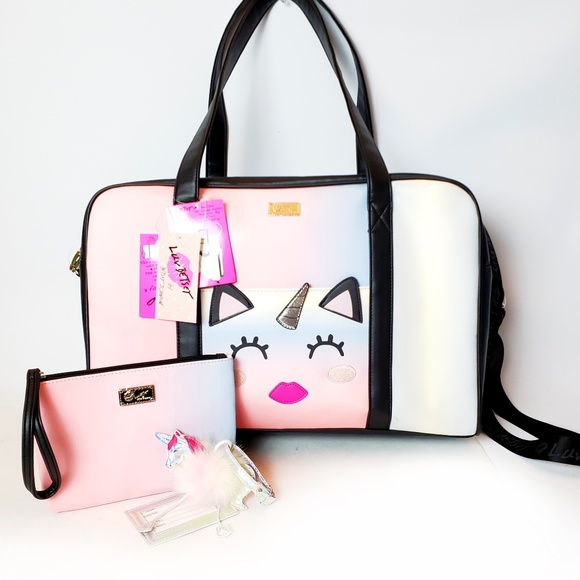Betsey johnson unicorn luggage Clearance